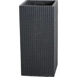 OBI Pflanzsäule Moire 32,5 Cm X 32,5 Cm Anthrazit