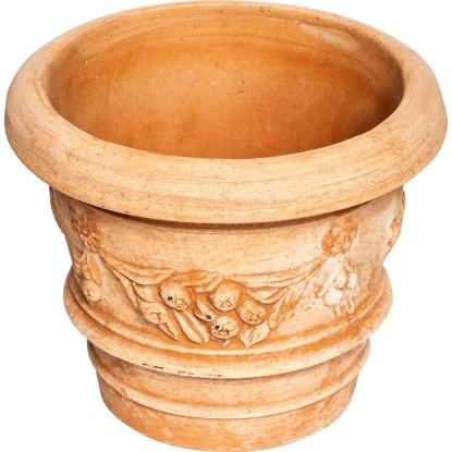 Pflanztopf Sina Ø 30 cm x 25 cm mit Girlanden Terrakotta Pflanztopf Sina Ø 30 Cm X 25 Cm Mit Girlanden Terrakotta -Gartengerätegeschäft 579062 11005200 12