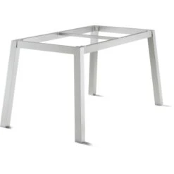 Sieger Polytec® Alumimium-Tischgestell Quadratrohr Eisengrau