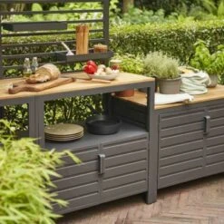 Siena Garden Outdoor Kitchen Mittelteil Sierra Hoch 90 Cm X 56 Cm X 141 Cm FSC® -Gartengerätegeschäft 6072086 04