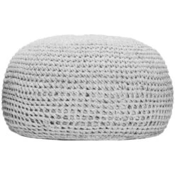 Best Pouf Ronda 55 Cm X 55 Cm X 41 Cm Light Grey