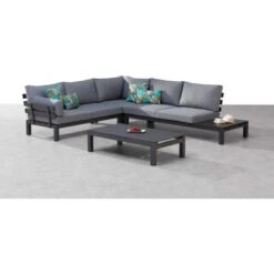 Best Lounge-Gruppe Manarola 4-tlg. Anthrazit/Grau -Gartengerätegeschäft 719997 3271 04