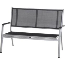 Siena Garden Bank Tesoro 2-Sitzer Alu 68 Cm X 138,5 Cm X 97 Cm Silber