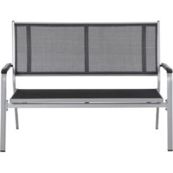 Siena Garden Bank Tesoro 2-Sitzer Alu 68 Cm X 138,5 Cm X 97 Cm Silber -Gartengerätegeschäft 720602 1346 03