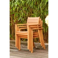 Siena Garden Stapelsessel Narona Eukalyptus 61 Cm X 58 Cm X 85 Cm Natur -Gartengerätegeschäft 720777 1346 15