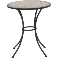 Siena Garden Bistrotisch Prato Eisen Ø 60 Cm X 71 Cm Schwarz Mosaik -Gartengerätegeschäft 720895 1346 03