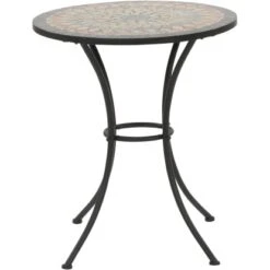 Siena Garden Bistrotisch Prato Eisen Ø 60 Cm X 71 Cm Schwarz Mosaik -Gartengerätegeschäft 720895 1346 04