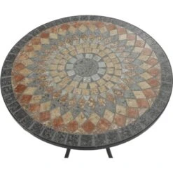 Siena Garden Bistrotisch Prato Eisen Ø 60 Cm X 71 Cm Schwarz Mosaik -Gartengerätegeschäft 720895 1346 08
