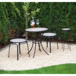 Siena Garden Bistrotisch Prato Eisen Ø 60 Cm X 71 Cm Schwarz Mosaik -Gartengerätegeschäft 720895 1346 12