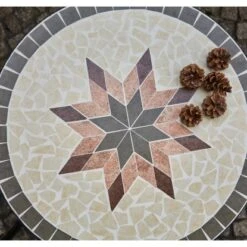 Siena Garden Bistrotisch Stella Eisen Ø 60 Cm X 71 Cm Grau Mosaik -Gartengerätegeschäft 720948 1346 07
