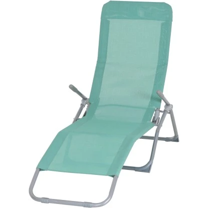 Gardamo Bäderliege 140 cm x 61 cm x 96 cm Silber-Mint Gardamo Bäderliege 140 Cm X 61 Cm X 96 Cm Silber-Mint -Gartengerätegeschäft 721004 1346 01