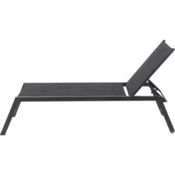 Siena Garden Rollliege Mirena 210 Cm X 65 Cm X 42,5 Cm Silber-Schwarz -Gartengerätegeschäft 721018 1346 03