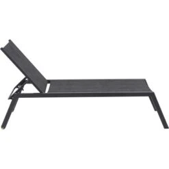 Siena Garden Rollliege Mirena 210 Cm X 65 Cm X 42,5 Cm Silber-Schwarz -Gartengerätegeschäft 721018 1346 05