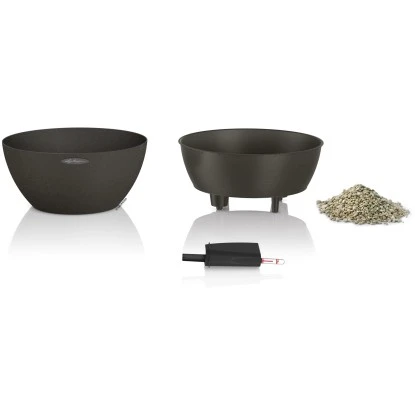 Lechuza Pflanzgefäß Cubeto Stone 30 Graphitschwarz Ø 30 cm Lechuza Pflanzgefäß Cubeto Stone 30 Graphitschwarz Ø 30 Cm -Gartengerätegeschäft 754216 4186 2