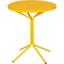 Schaffner Garten- Und Balkon-Beistelltisch Pix Ø 60 Cm Gelb