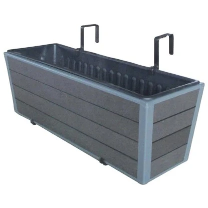 WPC-Balkonkasten Monaco 60,5 cm x 19,5 cm x 20,5 cm Anthrazit WPC-Balkonkasten Monaco 60,5 Cm X 19,5 Cm X 20,5 Cm Anthrazit -Gartengerätegeschäft 779193 1316 1