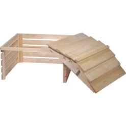 Dobar Mährobotergarage Mit Abnehmbarem Dach Fichte Natur 52,5 X 78,5 X 74 Cm -Gartengerätegeschäft 8539322 4637 03