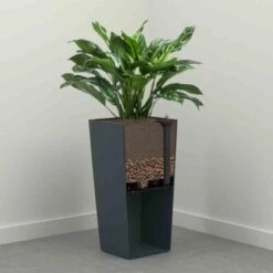 Siena Garden Pflanzgefäß Modern Paris Weiß 35x35x68,0 Cm -Gartengerätegeschäft 8630360 1346 3