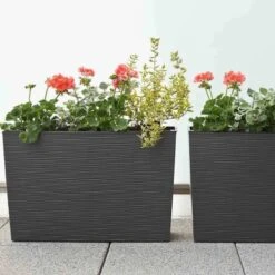 Siena Garden Pflanzgefäß Modern Loire Graphit 56x19x36,5 Cm -Gartengerätegeschäft 8631491 1346 4