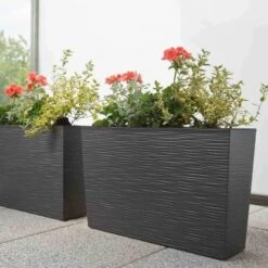 Siena Garden Pflanzgefäß Modern Loire Graphit 56x19x36,5 Cm -Gartengerätegeschäft 8631491 1346 5