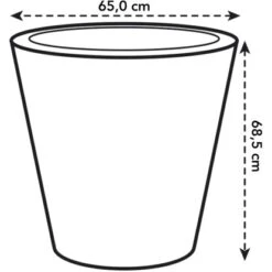 Elho Blumentopf Pure Straight Ø 64 Cm Weiß -Gartengerätegeschäft 8711904193867 4667 04