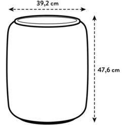 Elho Übertopf Pure Beads Medium Ø 39,2 Cm Walnussbraun -Gartengerätegeschäft 8711904350208 4667 03