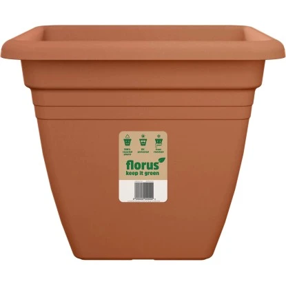 Florus Pflanztopf Mediterran Quadro 40 cm x 40 cm x 32 cm Terra Florus Pflanztopf Mediterran Quadro 40 Cm X 40 Cm X 32 Cm Terra -Gartengerätegeschäft 8711904502515 4667 1