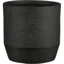 Mica Decorations Blumentopf Quito Outdoor 44 Cm X 44 Cm X 44 Cm Magnesium Schwar