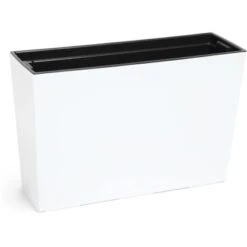 Orbis Pflanzgefäß Werbena Hochglanz 36 Cm X 56 Cm X 19 Cm Weiß