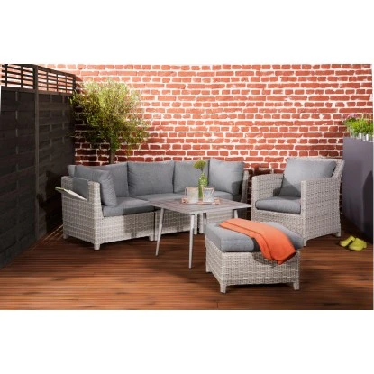Lounge-Eckteil Links Springside Polyrattan Naturgrau Lounge-Eckteil Links Springside Polyrattan Naturgrau -Gartengerätegeschäft de 00033 kleinflaeche mood